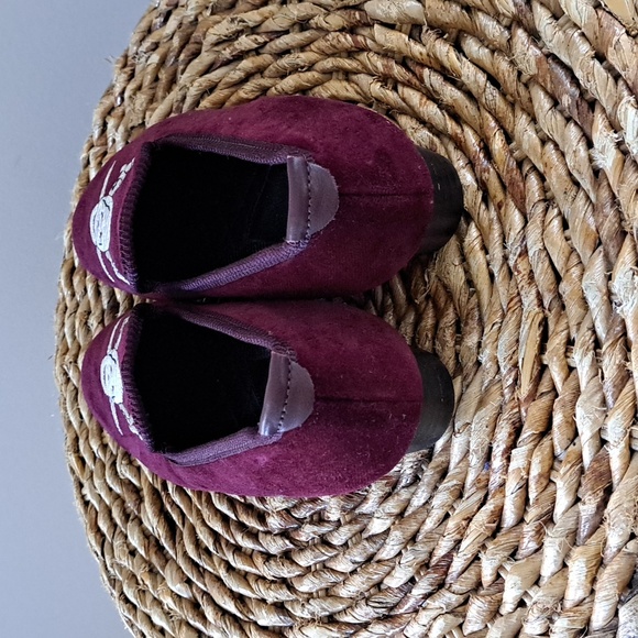 Skipton &‎ Heanage Womens Wine Velvet Smoking Slipper Embroidered Skull Size 5.5 - Picture 4 of 8